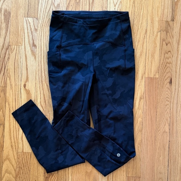 Lululemon 6 Swift Speed High-Rise Tight 28" Heritage 365 Camo Coal Multi Black - Picture 7 of 14